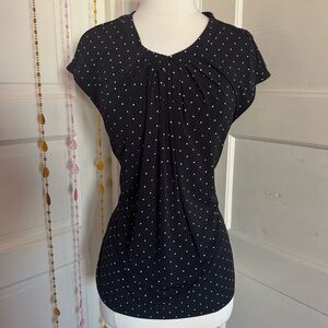 Liz Claiborne Career Polka Dot Blouse Medium